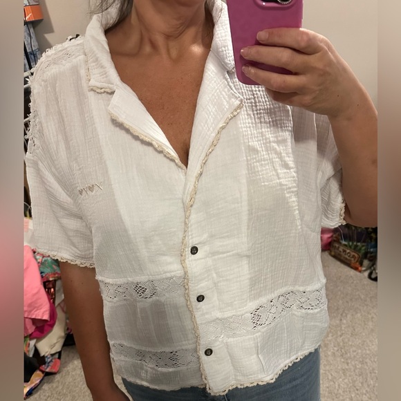 POL White Button Down Shirt - Picture 2 of 3